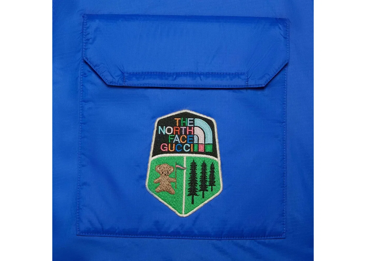 Мужские брюки из хлопка Gucci x The North Face Pants, Blue — фото 2