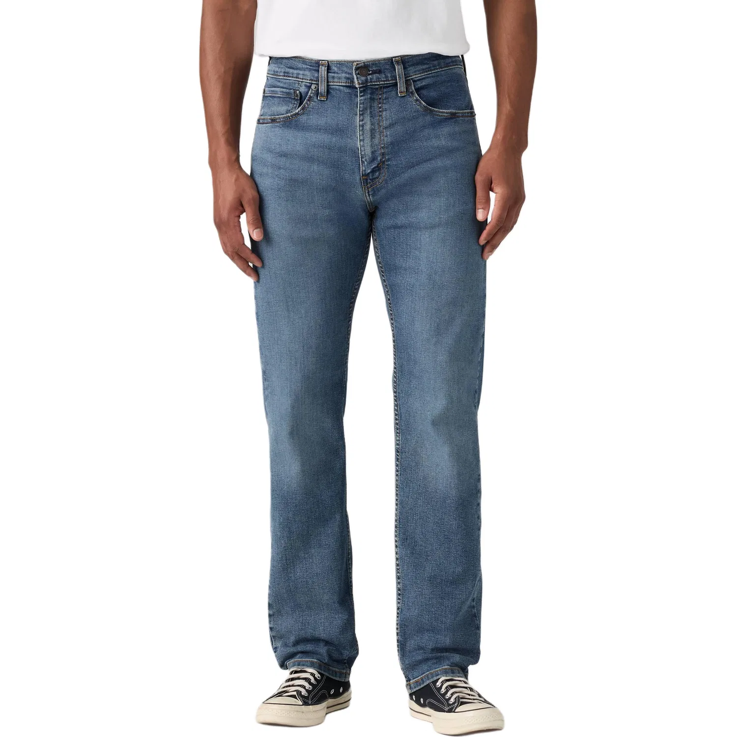 Мужские джинсы прямого кроя Dark Color Levis, Темно-синий