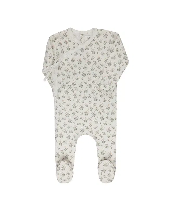 Детский комбинезон из футера Blooms Collection Ely'S & Co., Ivory Mauve