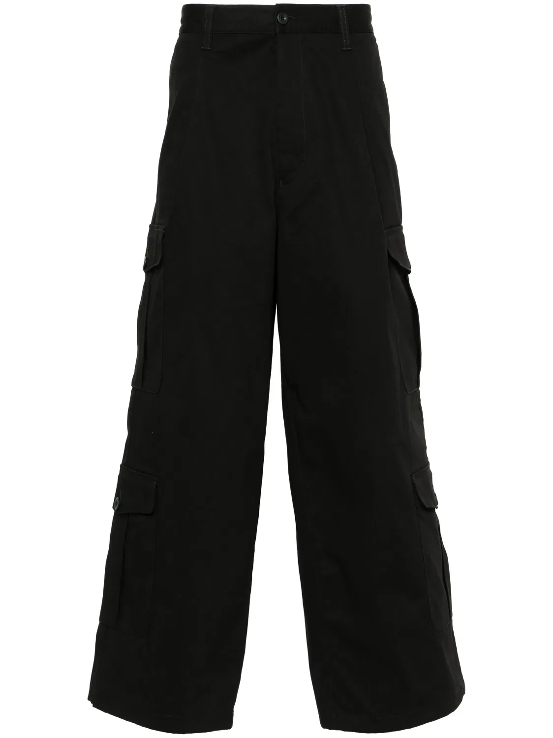 Cargo Брюки Из Твила Emporio Armani, черный