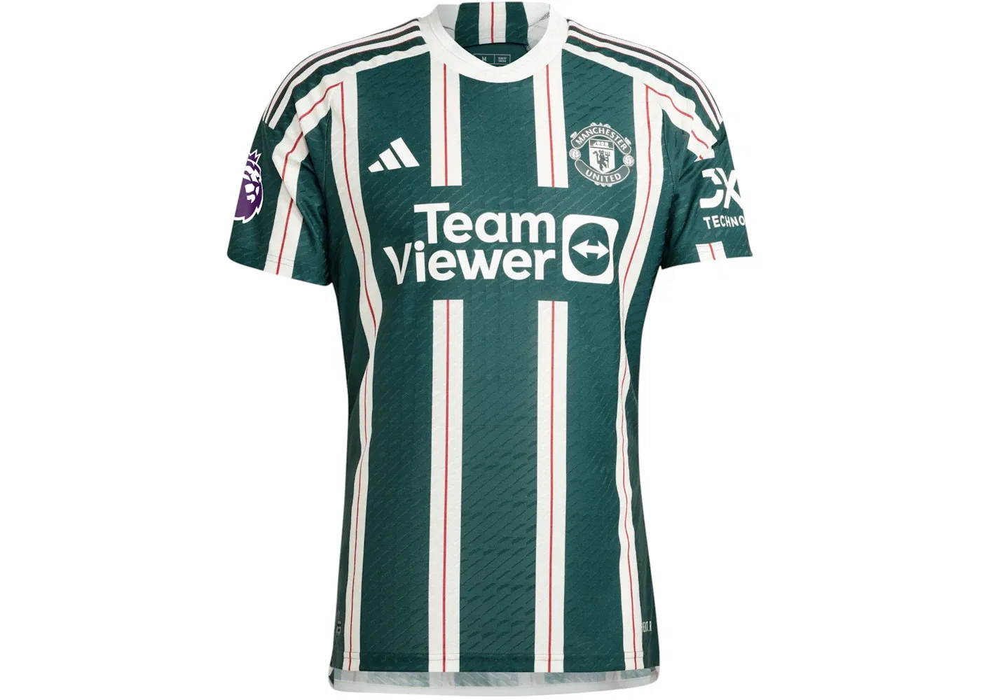 Мужская футбольная футболка с длинным рукавом Manchester United 2023/24 Away Adidas, Green