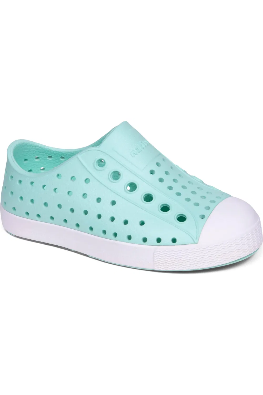 Кеды детские водонепроницаемые Jefferson Slip-On Native Shoes, Fresco Green/Shell White