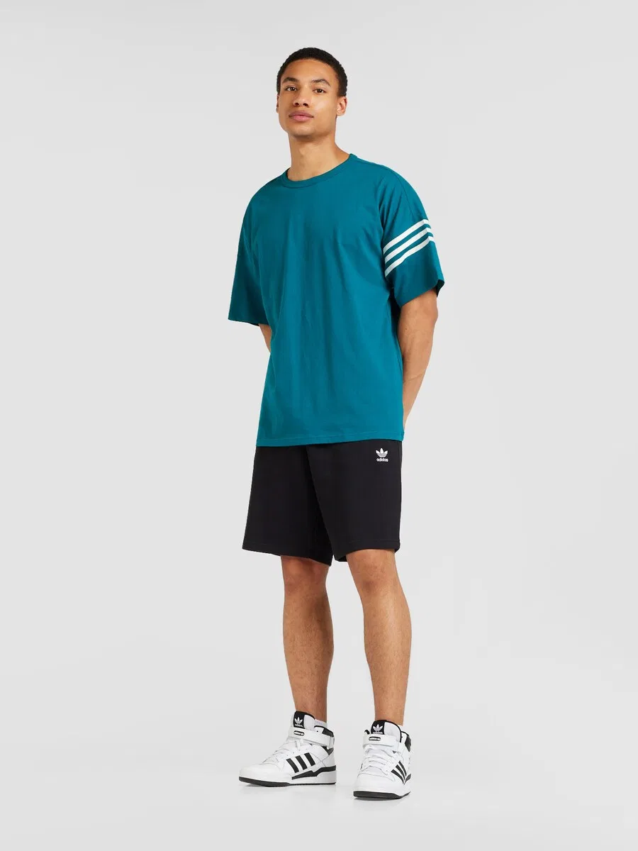 Шорты ADIDAS ORIGINALS Regular Pants 'Essentials Trefoil' черного цвета — фото 3