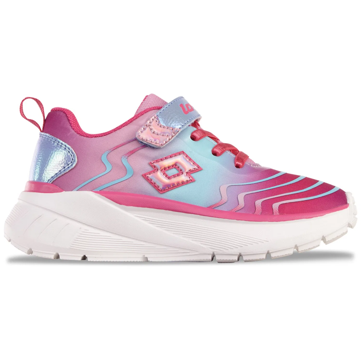 Детские кроссовки с градиентом Lotto, Pink-Multi