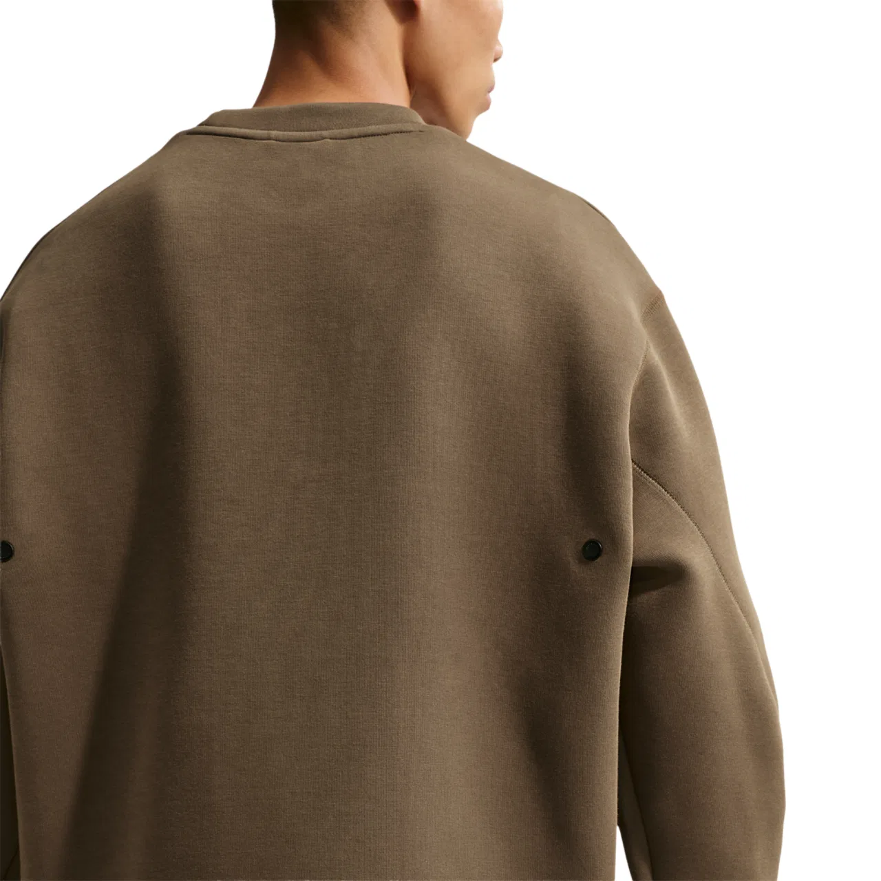 Мужская толстовка Nike Tech Fleece Crew, цвет Dark Hazel/Black — фото 2