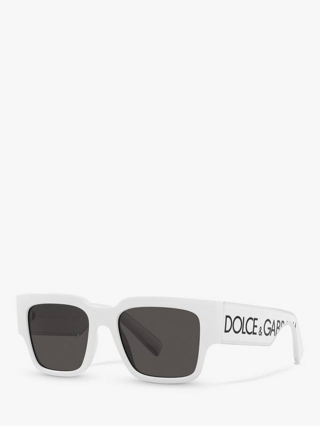 

Мужские квадратные солнцезащитные очки dg6184 Dolce & Gabbana, цвет Crystal/White