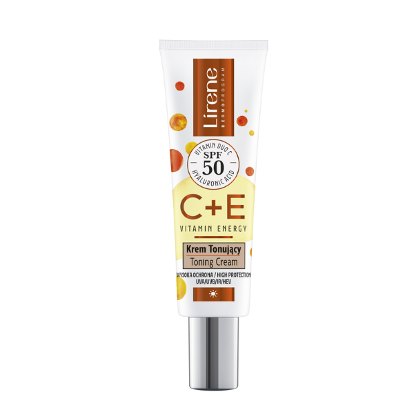 

Тональный крем с spf50 для лица, 30 мл Lirene C+E vitamin energy