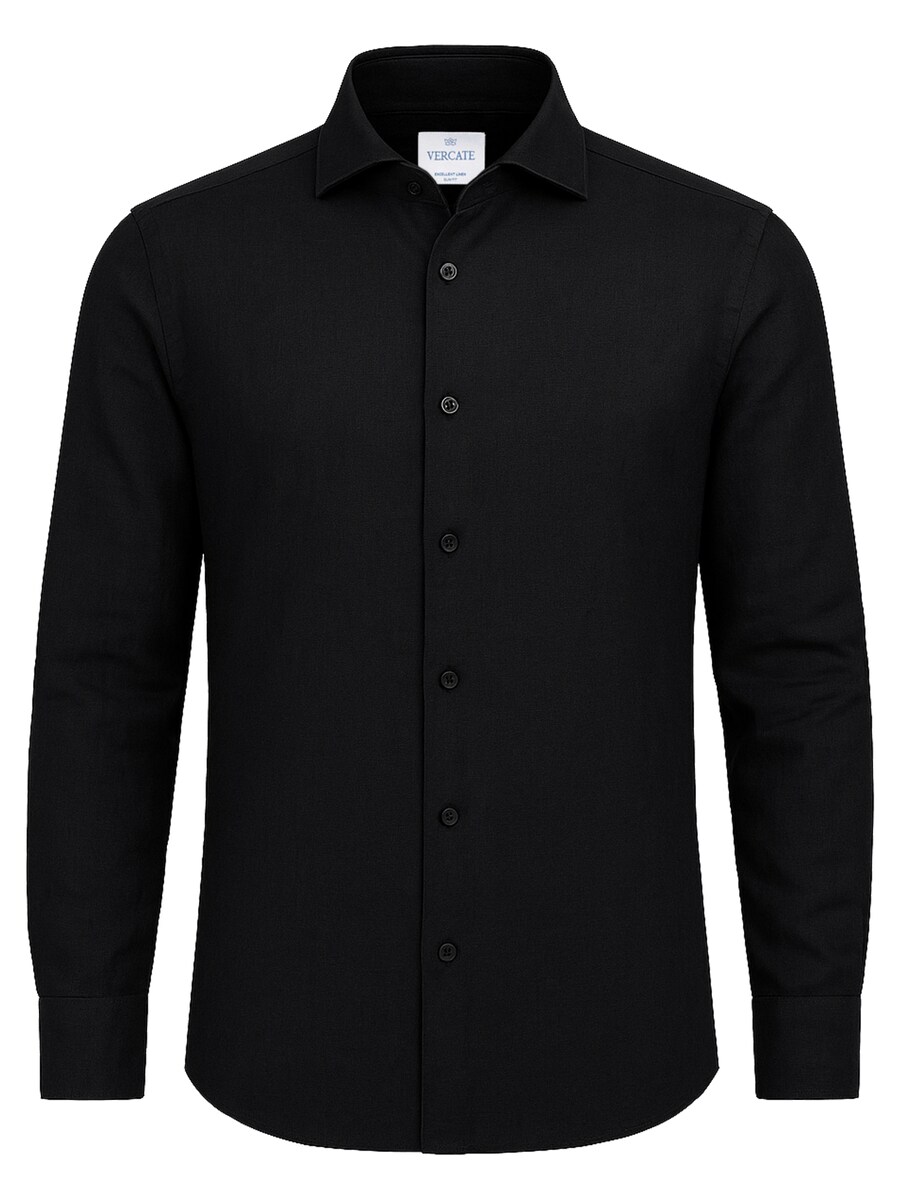 

Рубашка делового кроя Slim Fit Vercate No. 25, черный