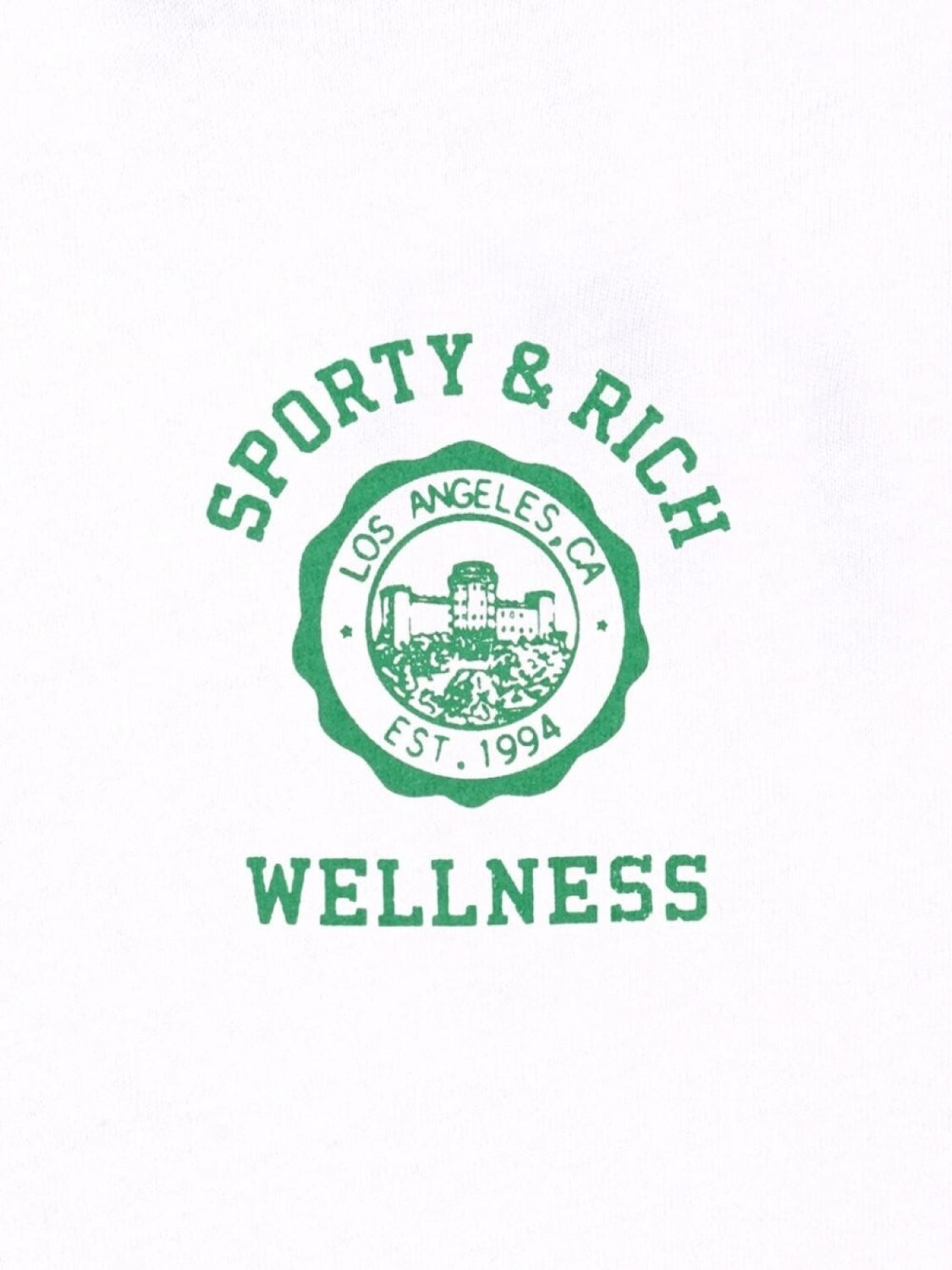 

Футболка с логотипом Emblem Sporty & Rich, зеленая