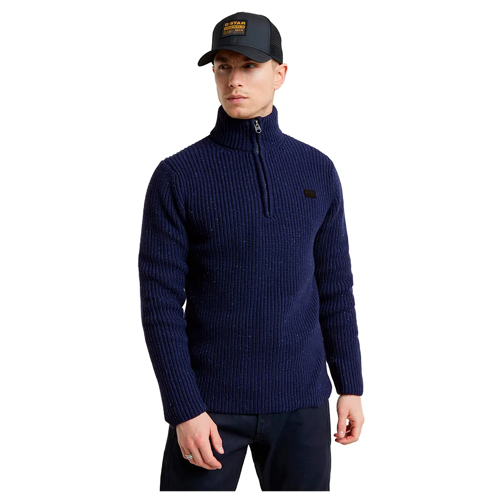 

Свитер G-Star Double Collar Skipper, синий