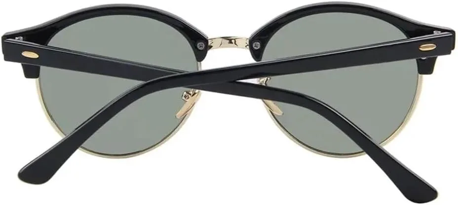 

Винтажные женские солнцезащитные очки для мужчин и женщин в стиле ретро с заклепками, круглые зеркальные очки для вождения, женские и мужские, UV400 HCPIHF, Orange