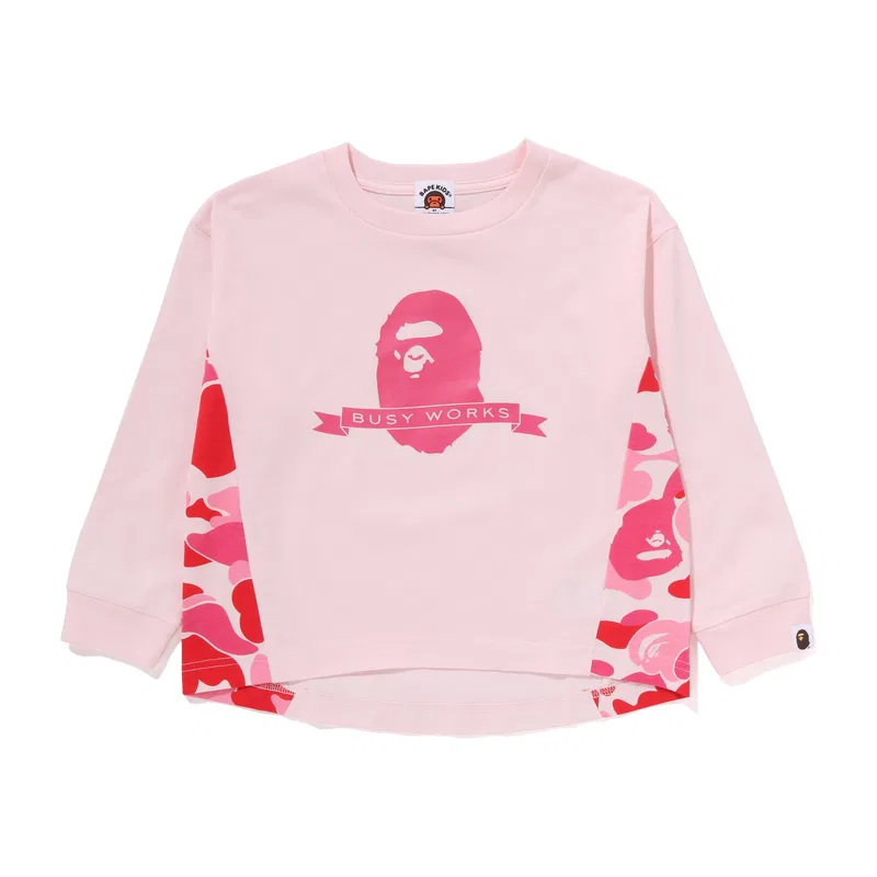 Футболка детская A Bathing Ape бежево-желтая — фото 3