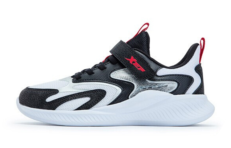 

XTEP Амортизирующие противоскользящие и износостойкие повседневные ботинки black white red для подростков