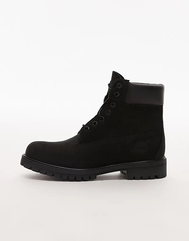 Мужские ботинки Timberland из нубука средней высоты, черный — фото 2
