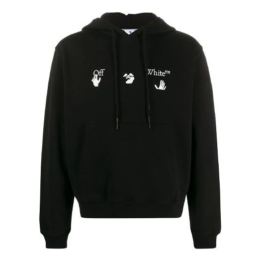 

Толстовка fw20 logo mens logo long sleeve sweater Off-White, черный
