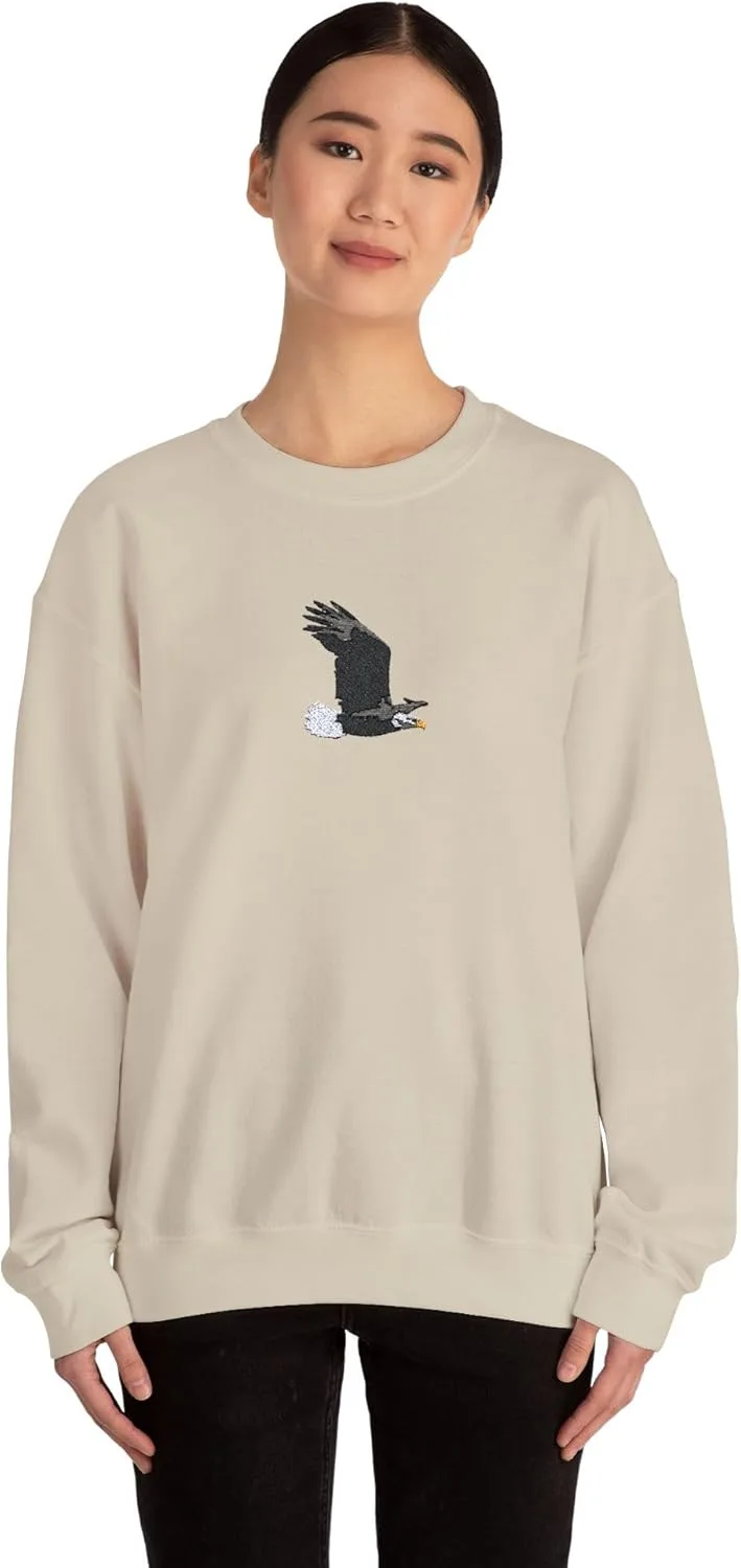 GENERIC DONWILLISJRART Soaring Bald Eagle Embroidered Bird Unisex Heavy Blend толстовка — фото 4