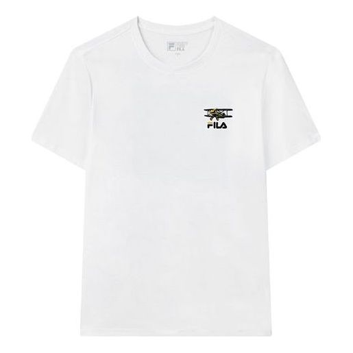 

Футболка funny logo printing sports round neck short sleeve white Fila, белый