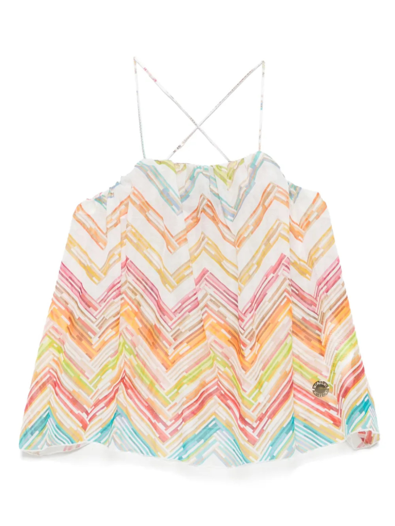 

Блузка с зигзагообразным узором Missoni Kids, белый