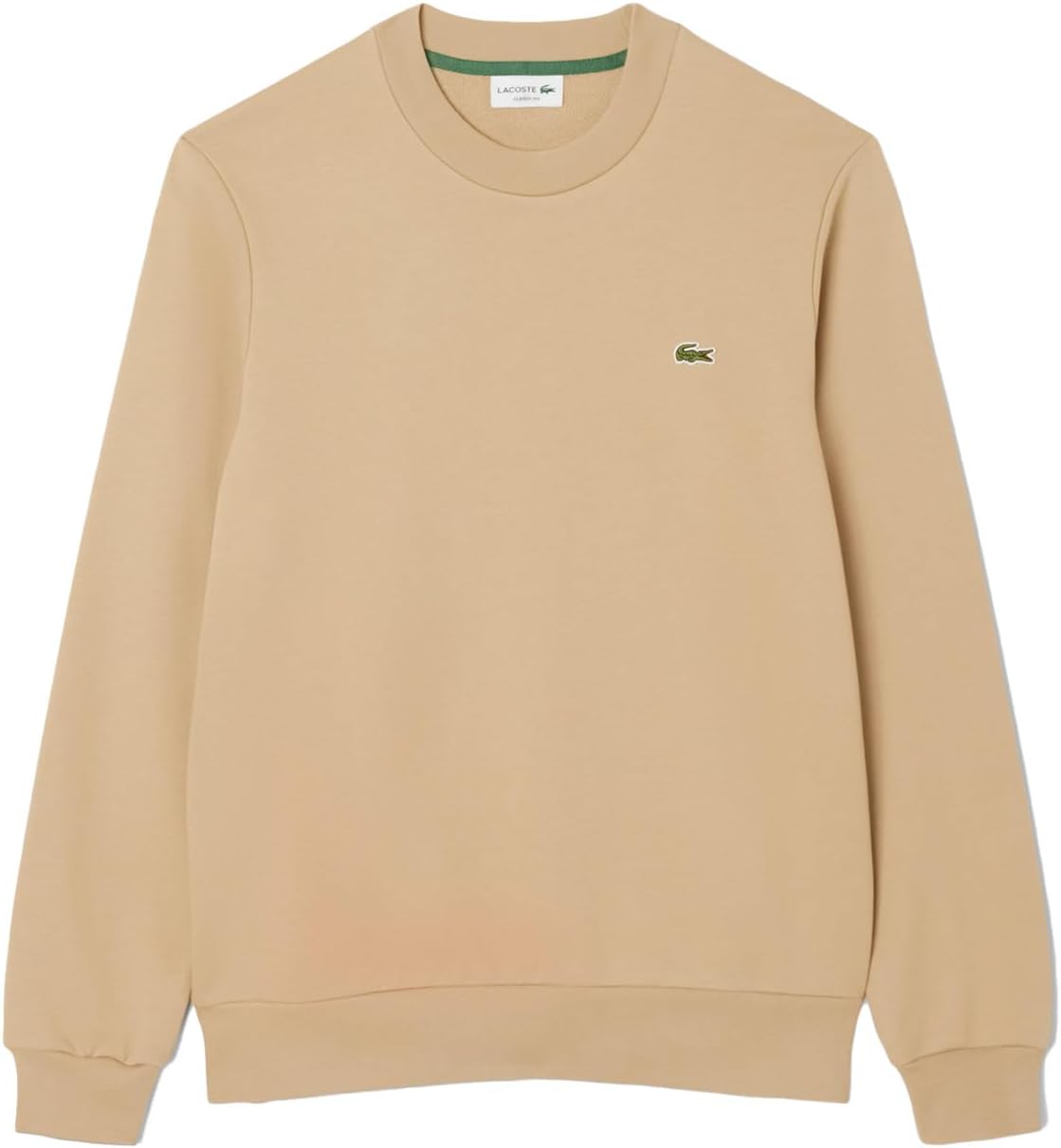 

Мужская официальная толстовка Lacoste Essential с круглым вырезом, бежевый