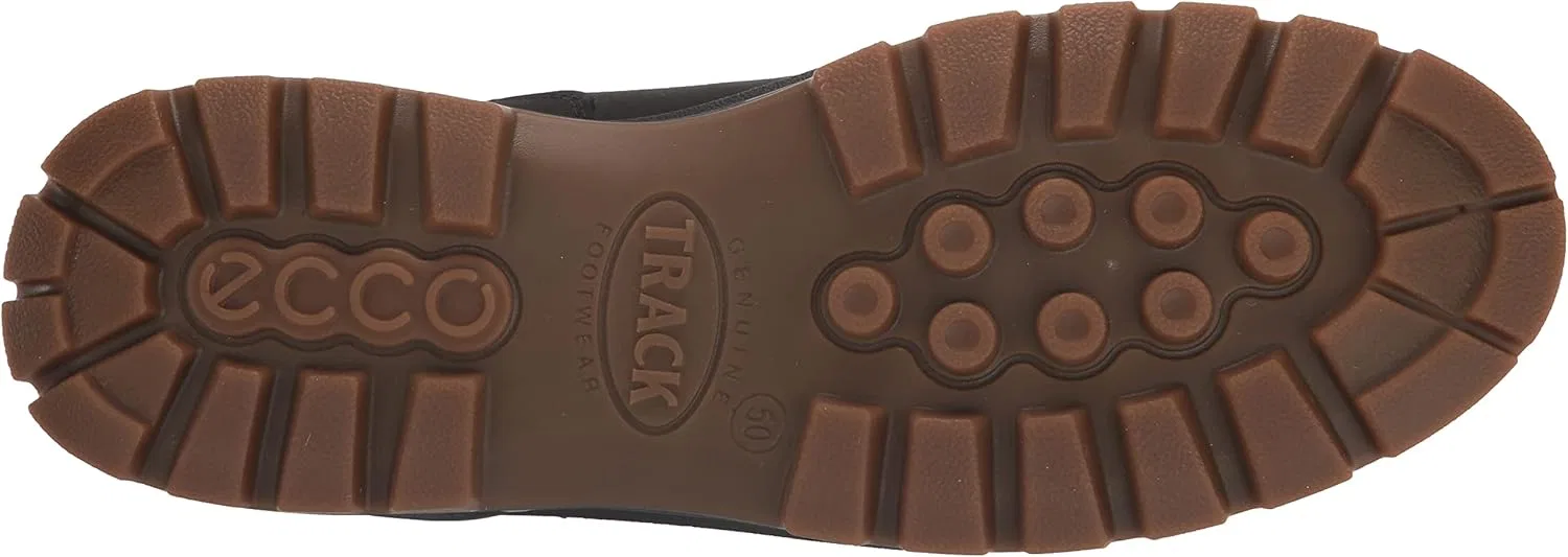 Мужские водостойкие ботинки челси ECCO Track 25 Hydromax, Black Nubuck Leather — фото 4