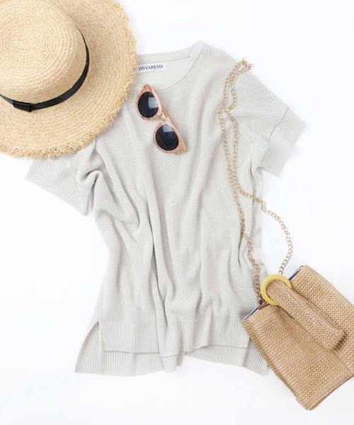 

Вязаная футболка из смесового льна OSYAREVO, бежевый