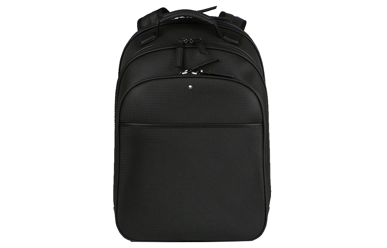 

MONTBLANC Кожаный рюкзак, обычный, мужской, черный