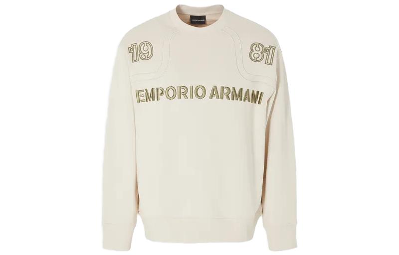 Свитшот мужской Light Umber EMPORIO ARMANI, бежевый — фото 3