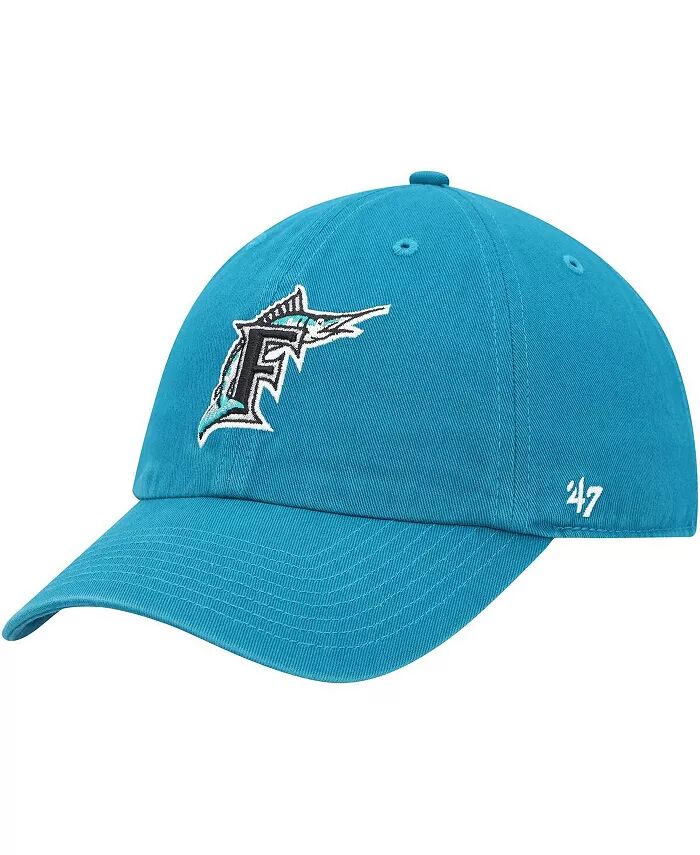 

Мужская синяя кепка Florida Marlins Cooperstown Collection Clean Up Adjustable '47 Brand