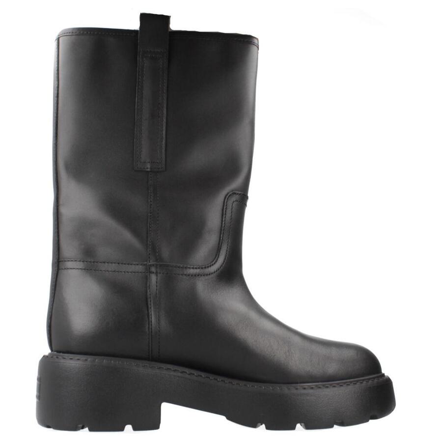 TOMMY HILFIGER Ботинки Tommy Jeans модель Tjw Leather Mid Tubular цвет чёрный — фото 4
