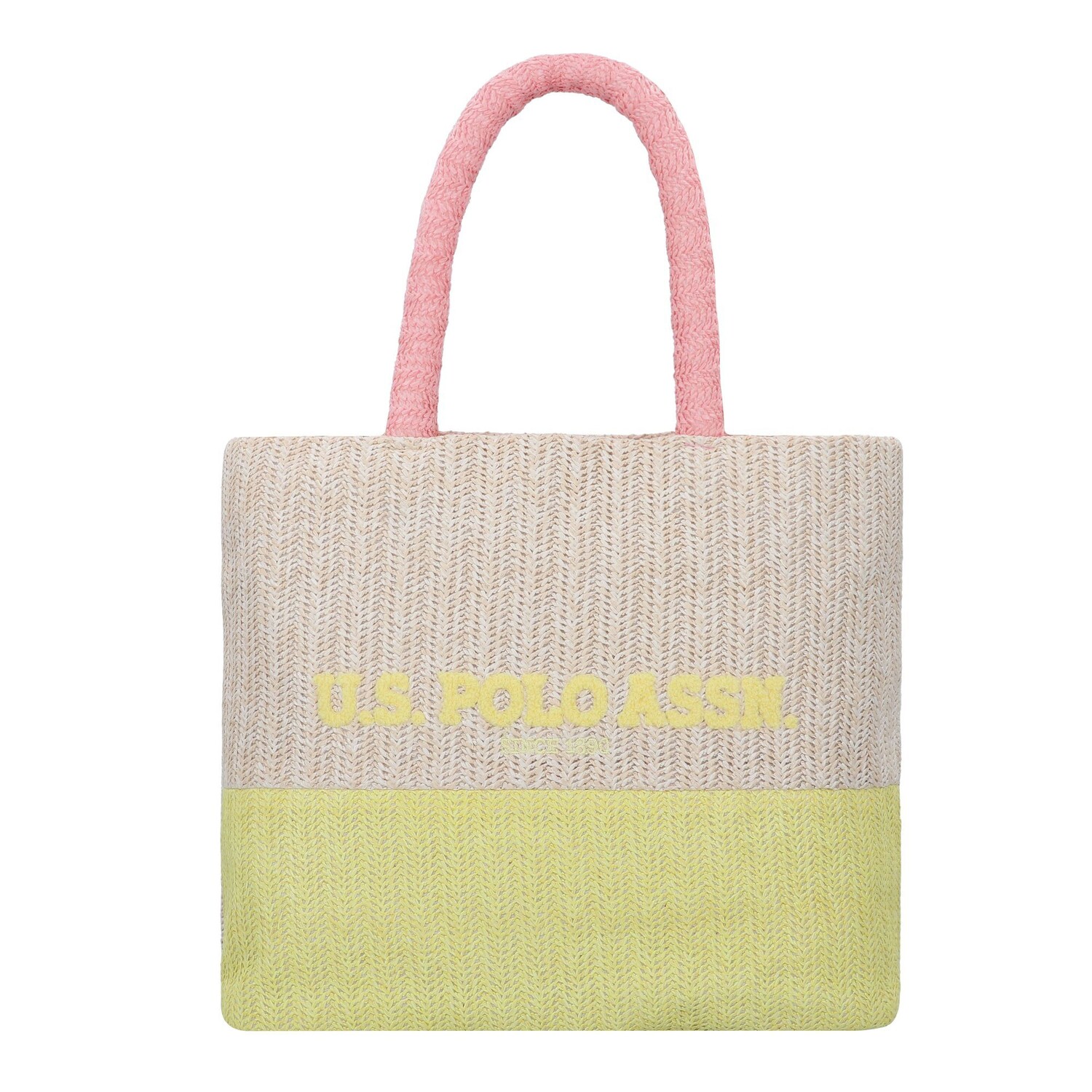 

Сумка через плечо U.S. Polo Assn. Straw 04 38 cm, цвет lemon natural