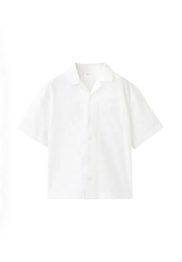 Детская рубашка Mango Kids, White — фото 3