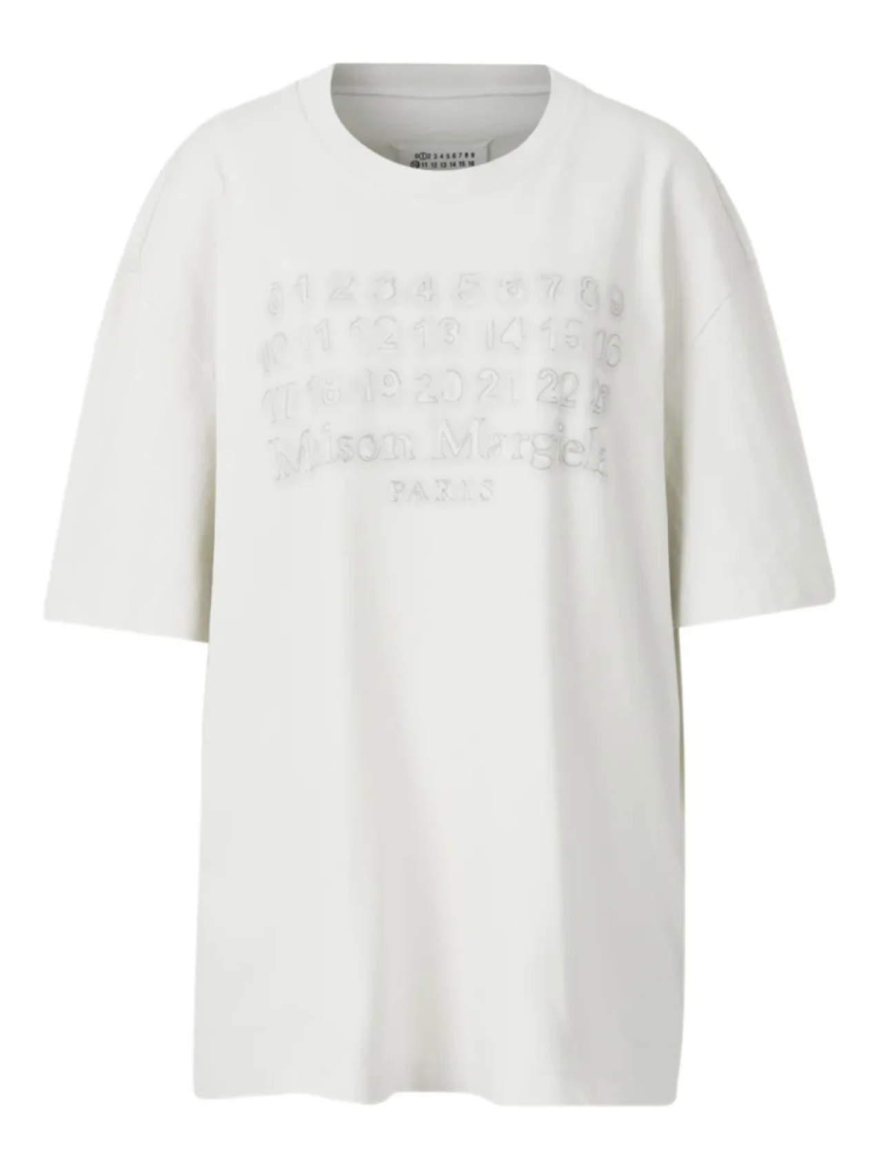 

Футболка с вышитыми цифрами Maison Margiela, белый