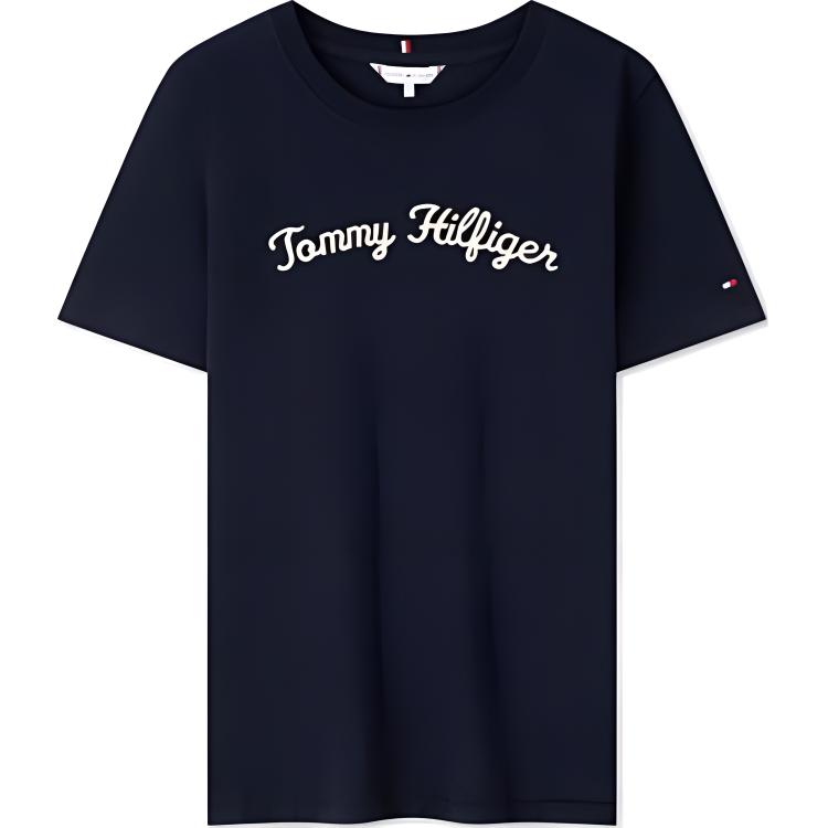 Tommy Hilfiger Футболка Regular женская Navy Blue — фото 3