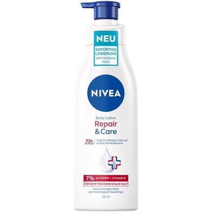 

NIVEA Repair & Care Body Lotion Увлажняющий и нежирный крем для тела с витамином Е и глицерином 250 мл