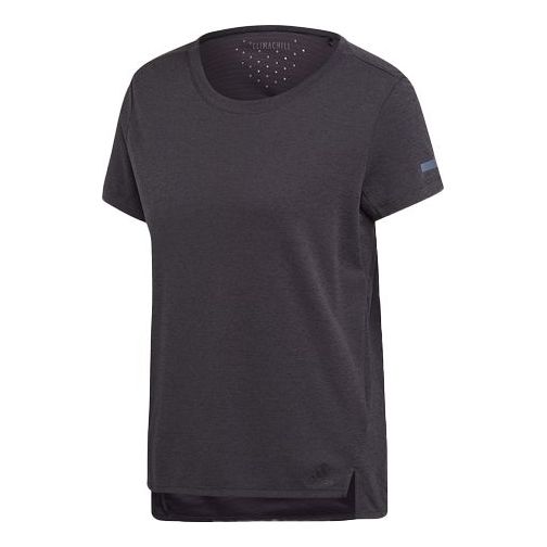 

Футболка training sports round neck short sleeve metallic black Adidas, черный