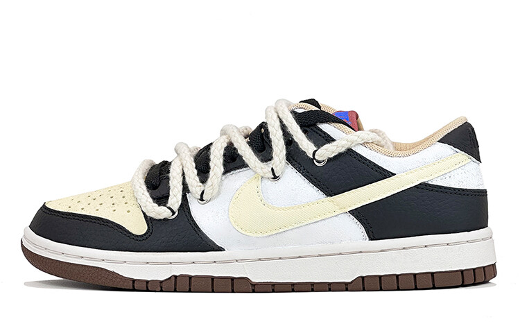 

Кроссовки Nike Dunk Skateboard Shoes Men Low-Top Black And White/Beige, Черный, Кроссовки Nike Dunk Skateboard Shoes Men Low-Top Black And White/Beige