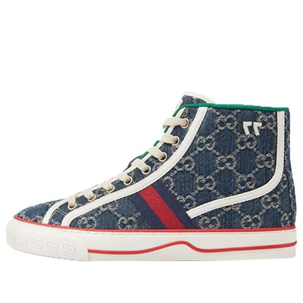 Кроссовки tennis 1977 high 'denim' Gucci, синий