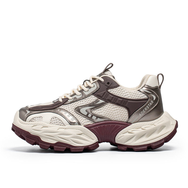

Дышащие и легкие низкие массивные кроссовки для мужчин FCMM, Beige[Size 40 In This Model = Athletic Shoes 41]