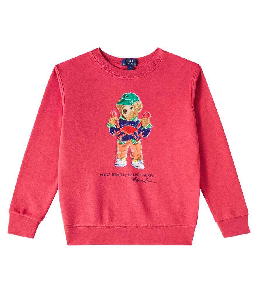 

Свитшот Polo Bear из хлопковой смеси Polo Ralph Lauren Kids, SP25 Nantucket Red Bear