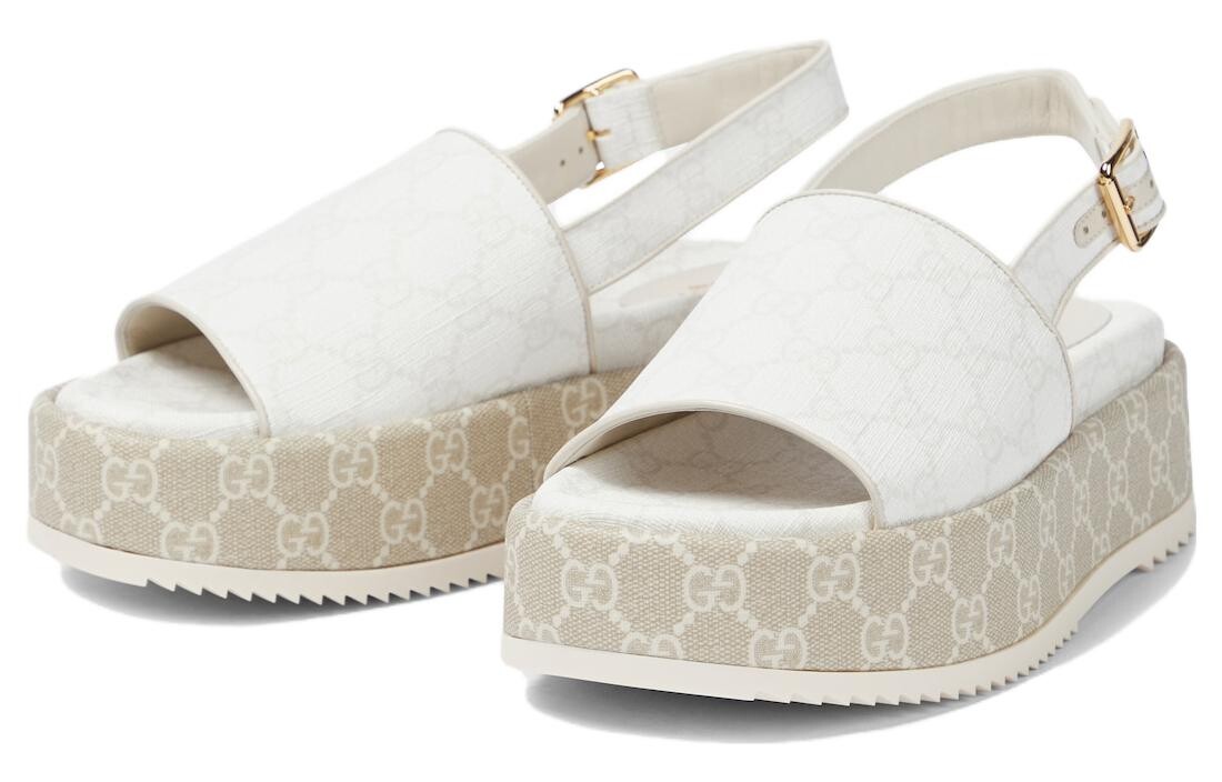 Шлепанцы женские Gucci Platform, белый