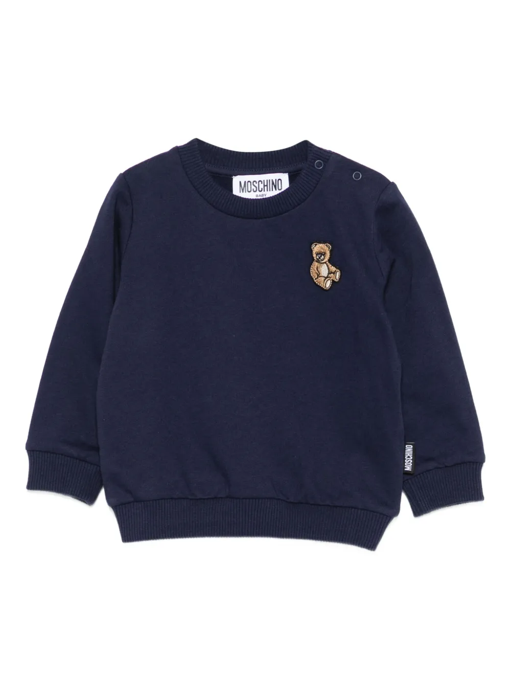 

Толстовка с вышивкой Teddy Bear Moschino Kids, синий