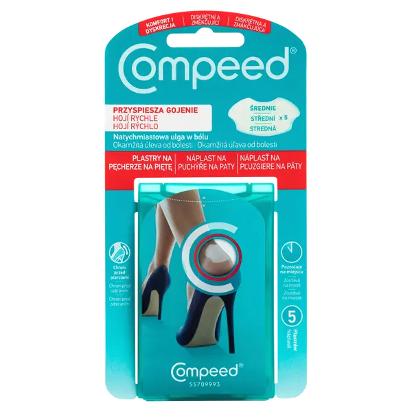 

Пластыри от мозолей на пятках, 5 шт./1 упаковка. Compeed