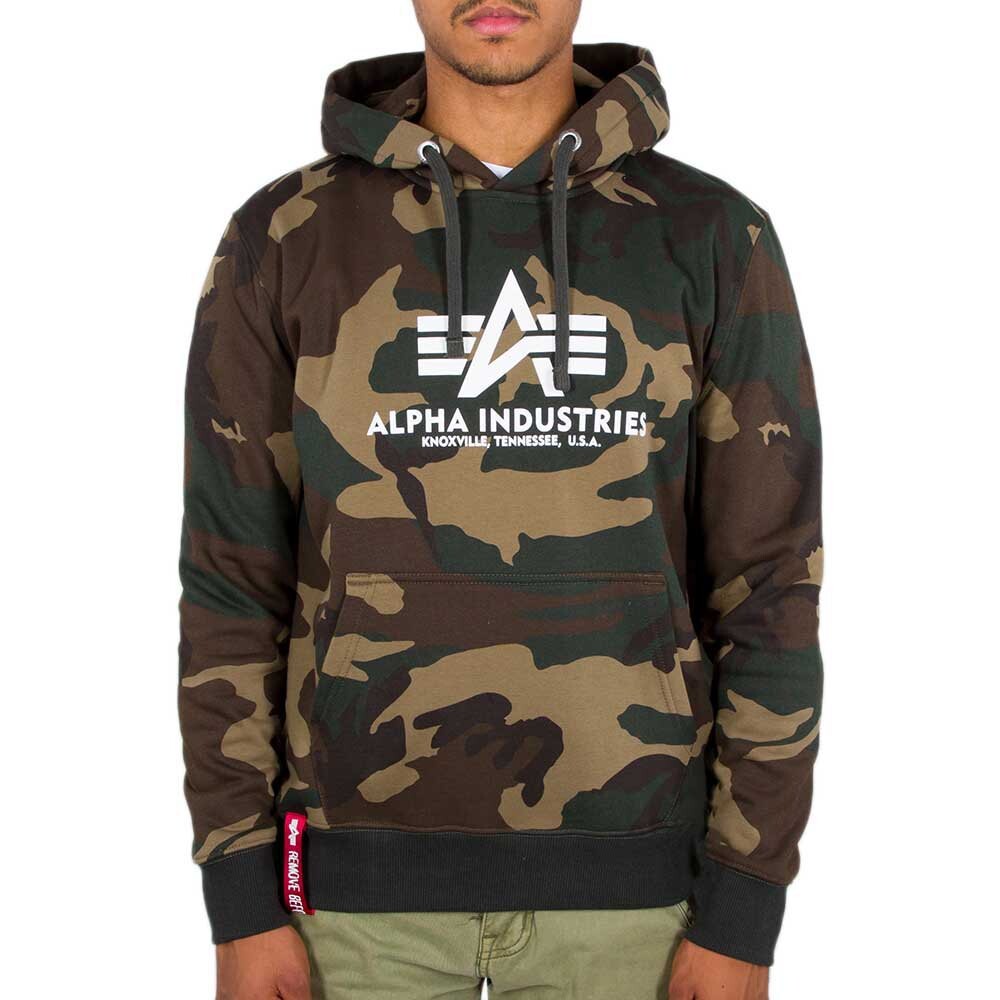 

Худи Alpha Industries Basic Camo, зеленый