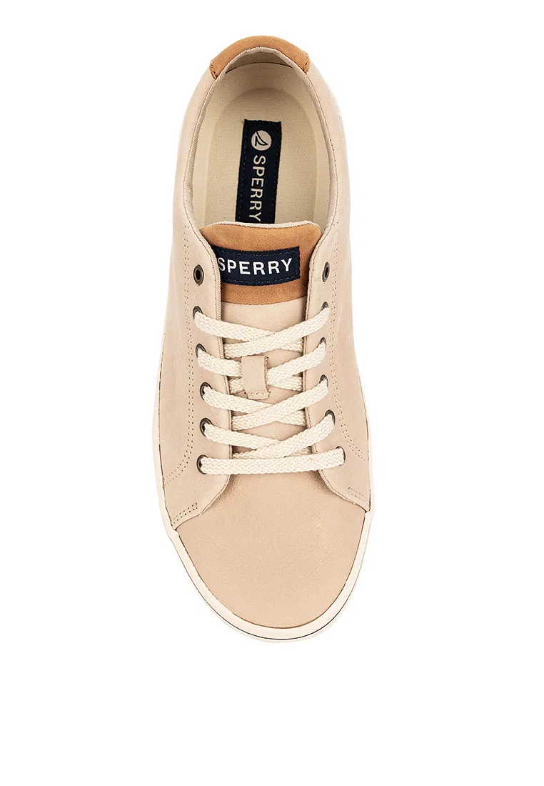 Мужские кожаные кроссовки Striper LTT Sperry, кремовый — фото 4