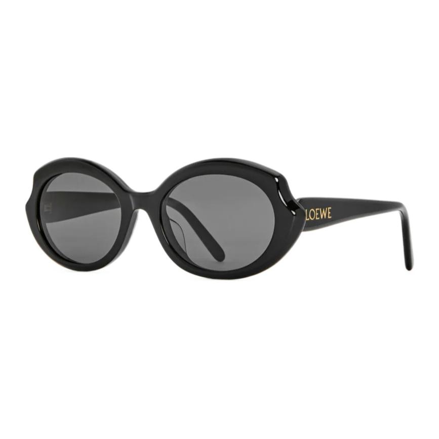 

LOEWE Овальные солнцезащитные очки в рамке, Black, Asia Version LW40147F