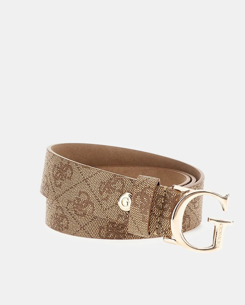 

Ремень Guess с принтом, коричневый