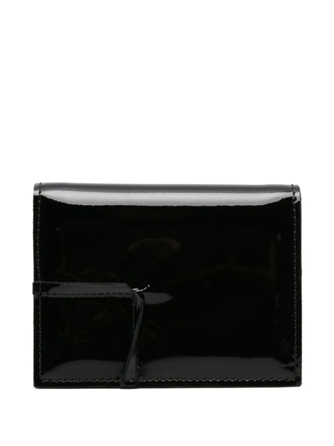 

Кошелек Comme Des Garçons Wallet из лакированной кожи, черный