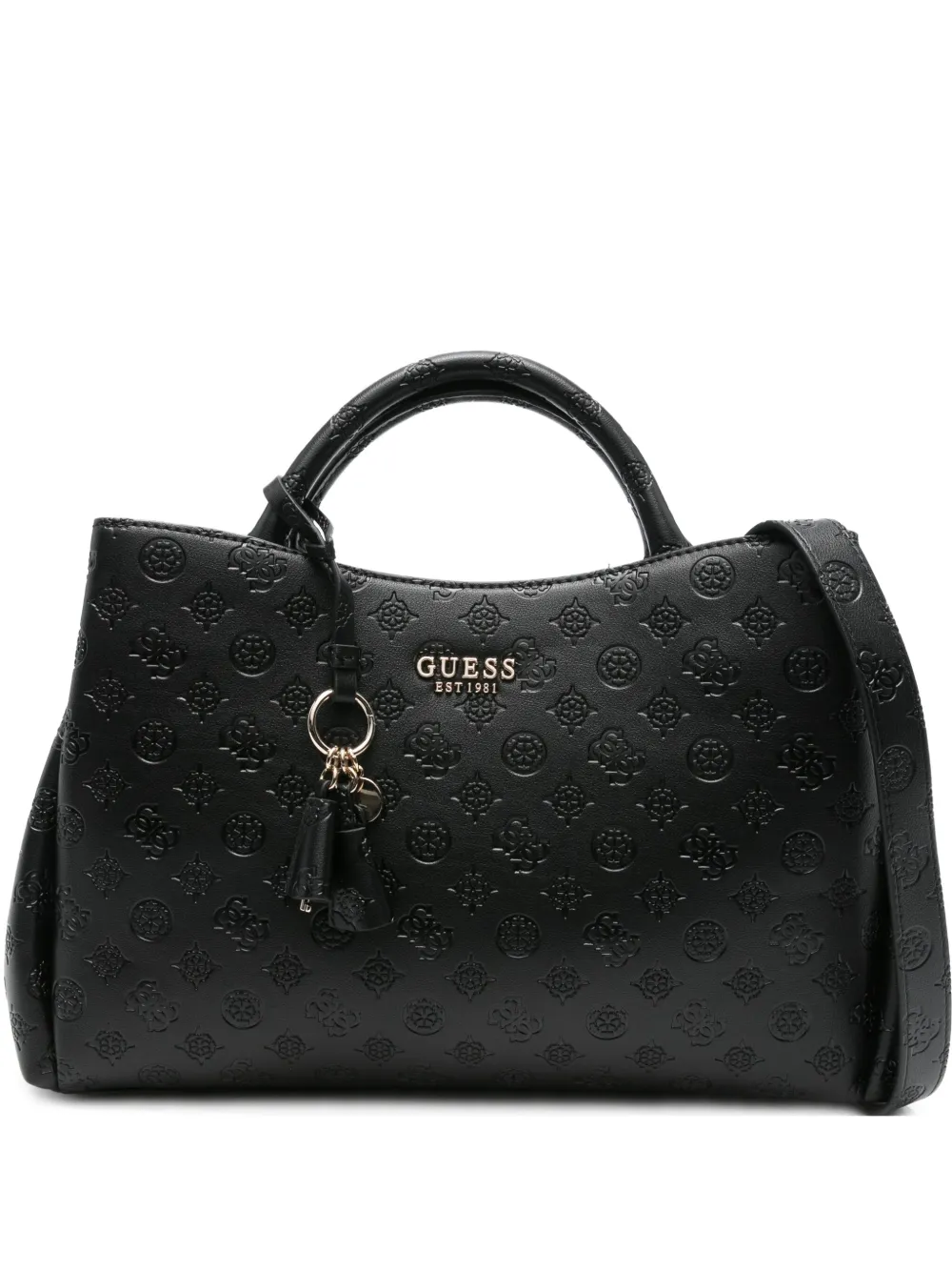 

Сумка-тоут Phoebe 4G Peony с логотипом GUESS USA, черный