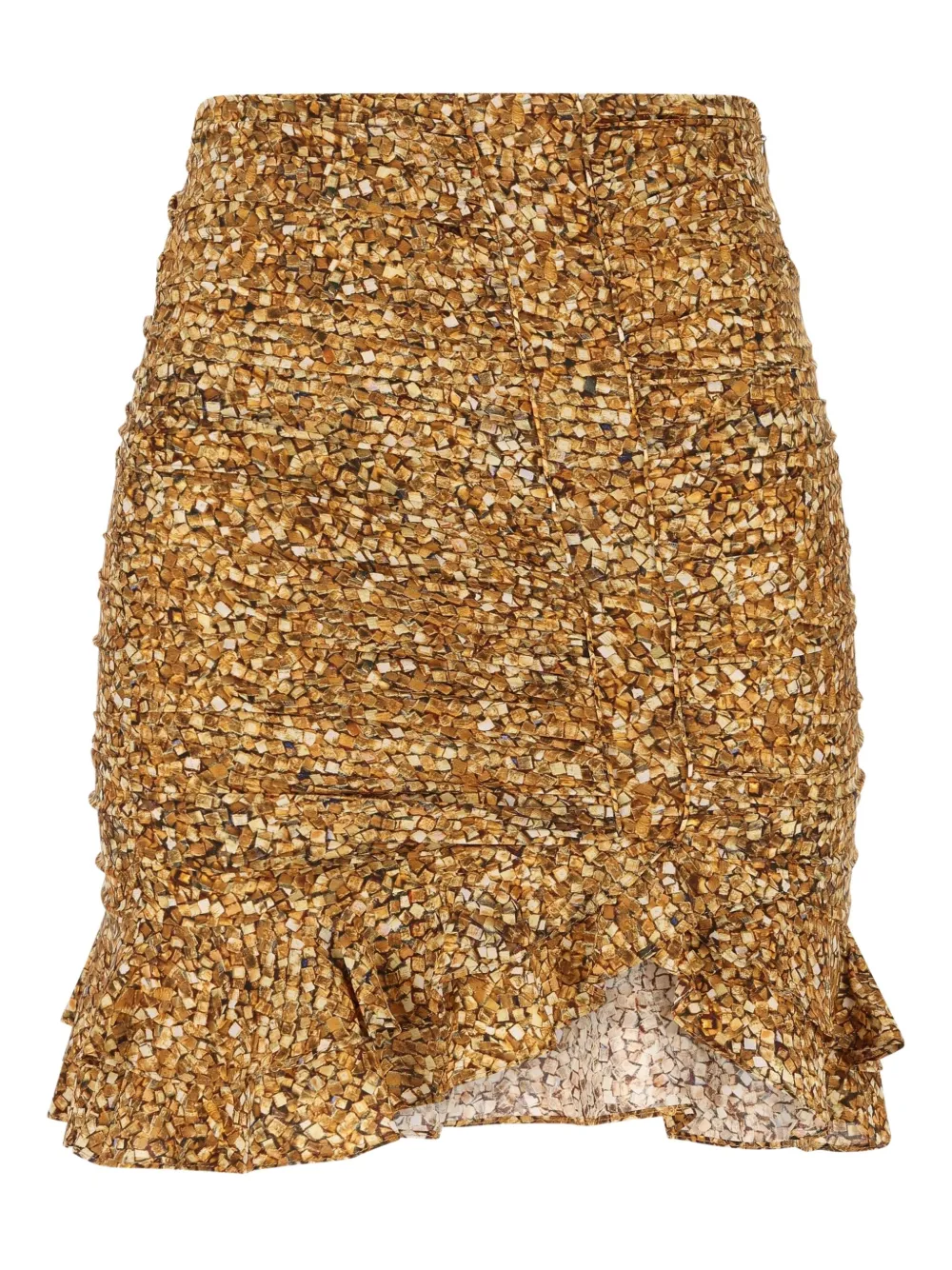 

Мозаичная юбка с оборками ISABEL MARANT, золотой