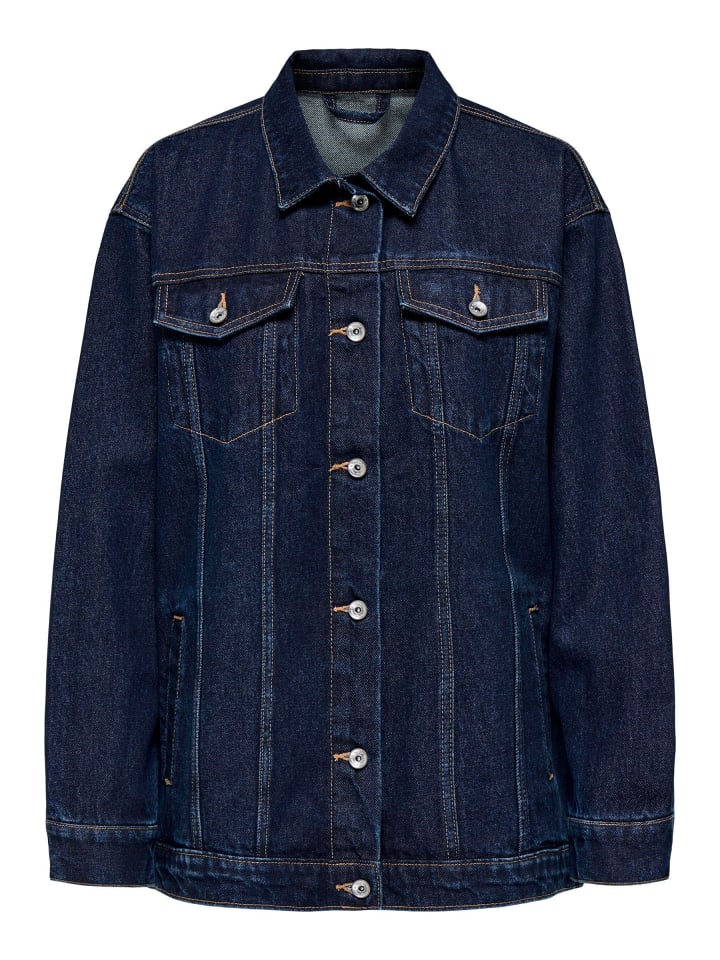 

Джинсовая куртка ONLY, темно-синий деним